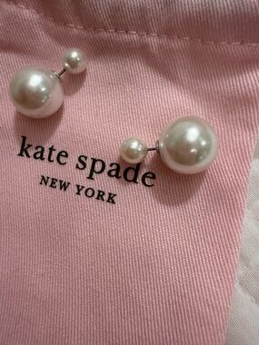 Kate Spade double pearl earrings